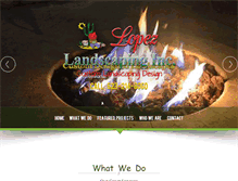 Tablet Screenshot of lopezlanddesign.com
